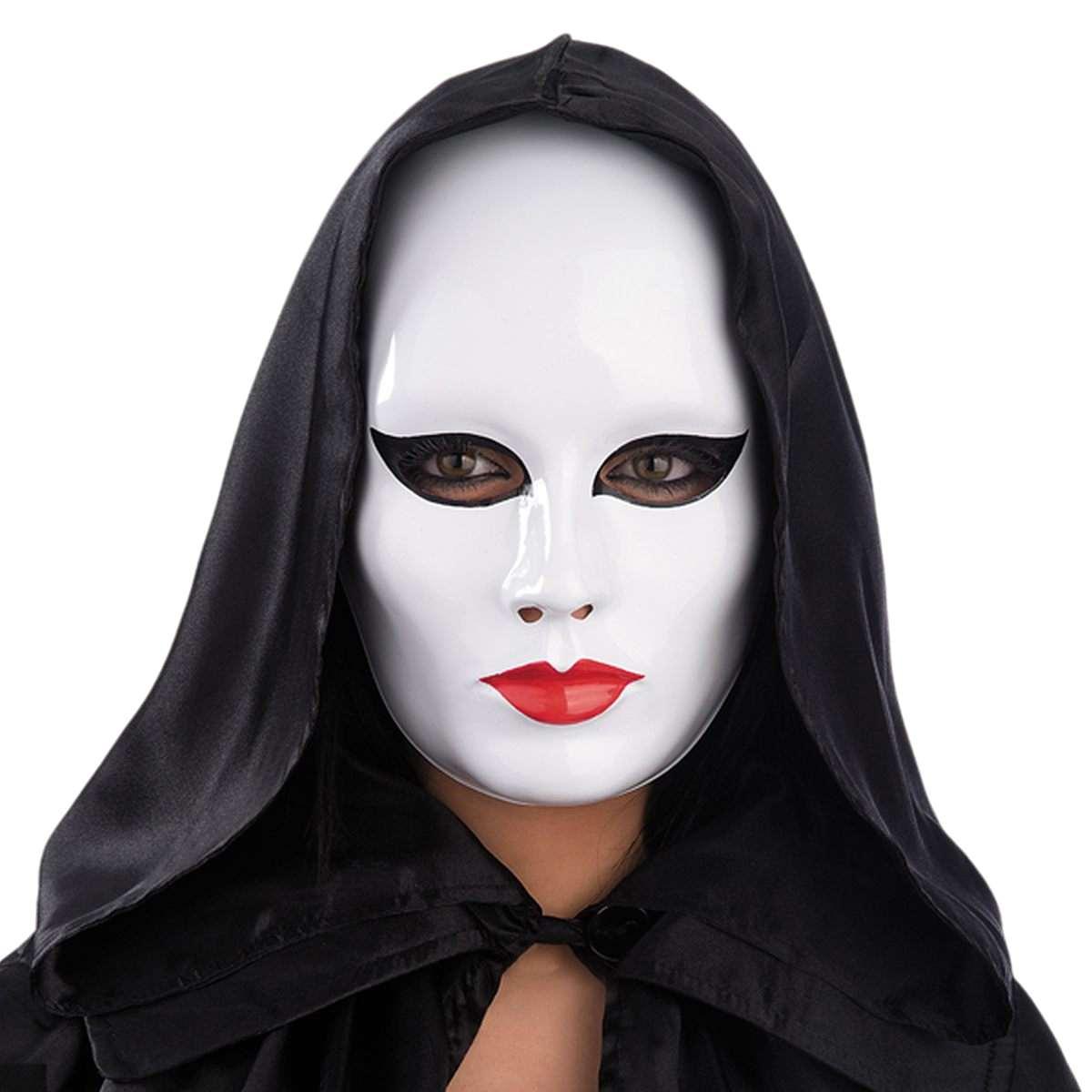 Maschera Viso Pvc Bianca Truccata |Carnival Toys