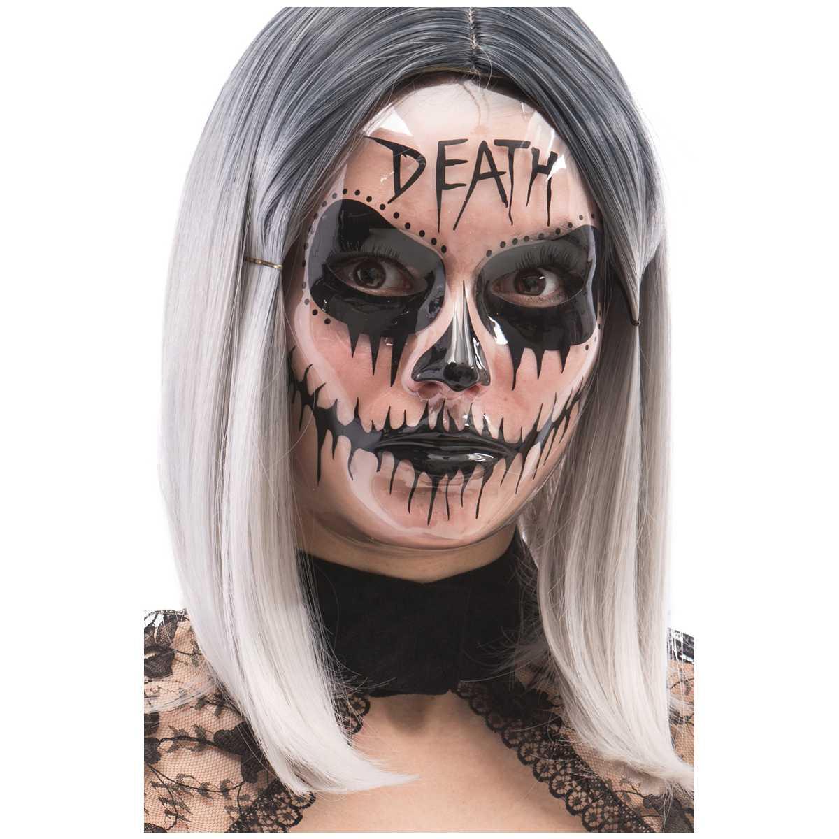 Maschera Viso Pvc Teschio Con Decorazioni 3 Modelli |Carnival Toys