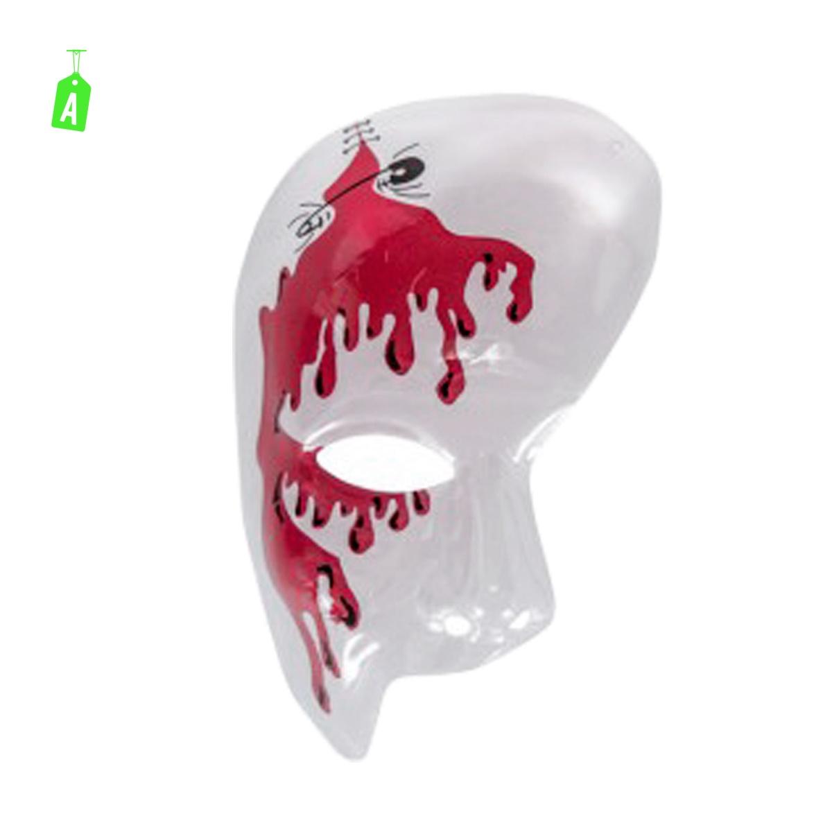 Maschera Viso Pvc Teschio Mezzo Viso Pvc Trasparente 4 Modelli |Carnival Toys