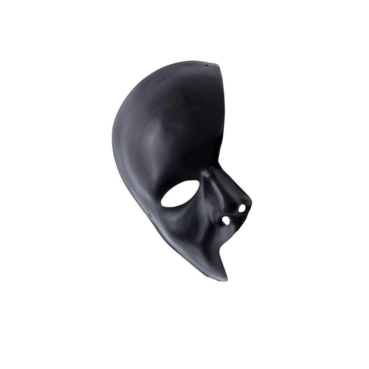 Maschera Viso Pvc Nero Opaco Mezzo Viso |Carnival Toys