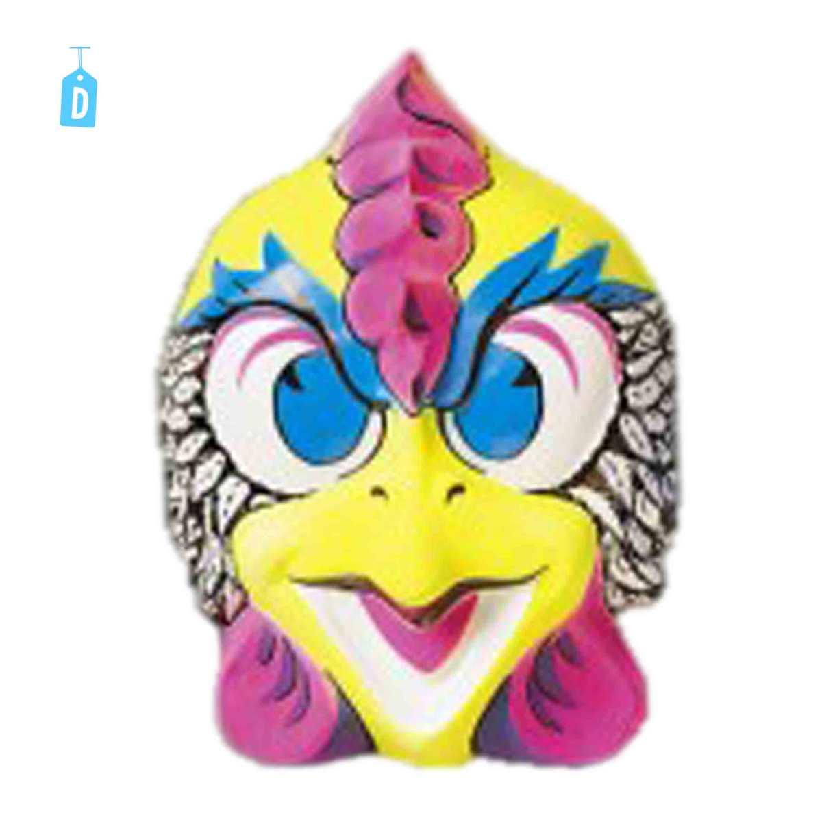 Maschera Viso Pvc Animali Multicolor 6 Modelli |Orlob