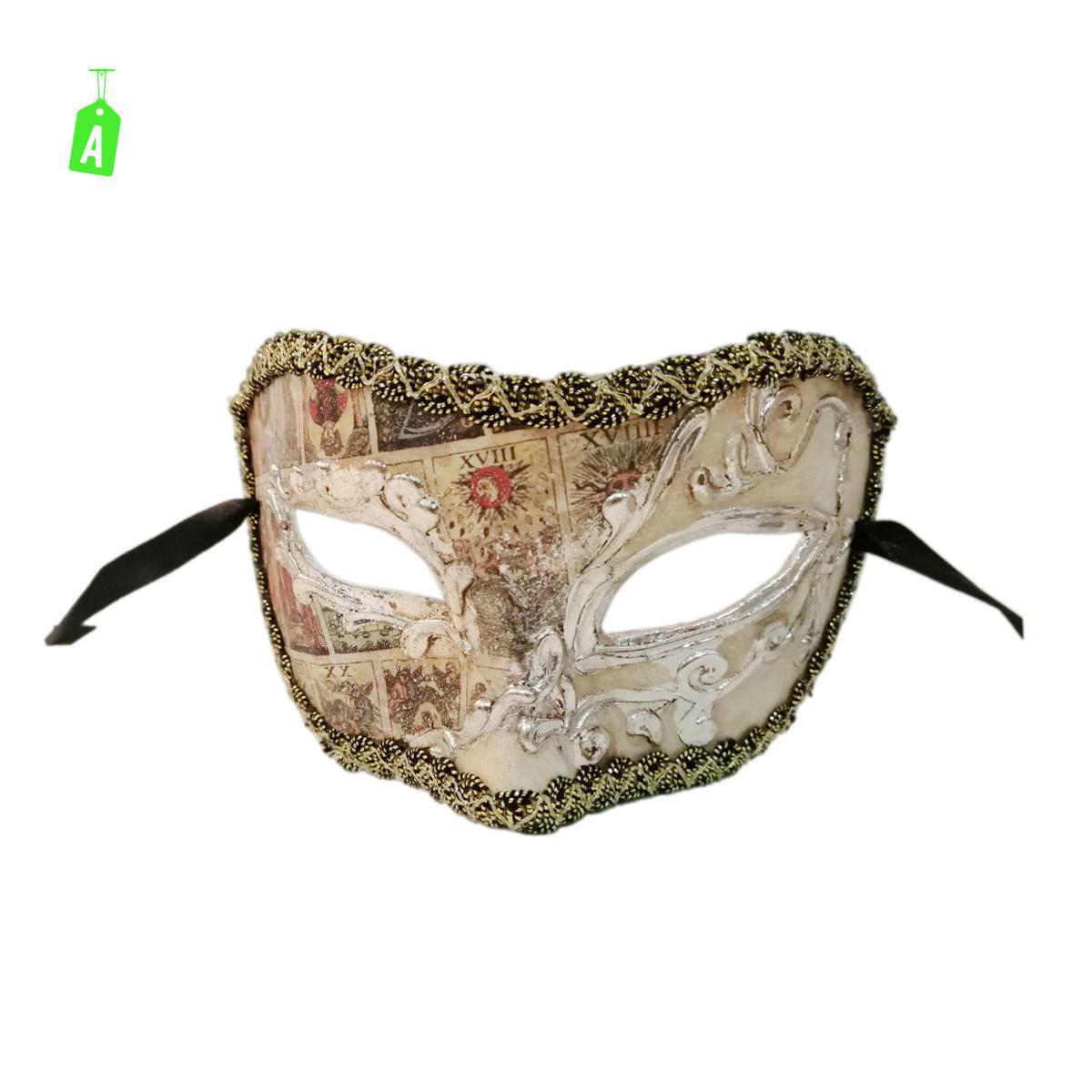 Maschera Viso Pvc Veneziana In Cartapesta 4 Modelli |Carnival Toys