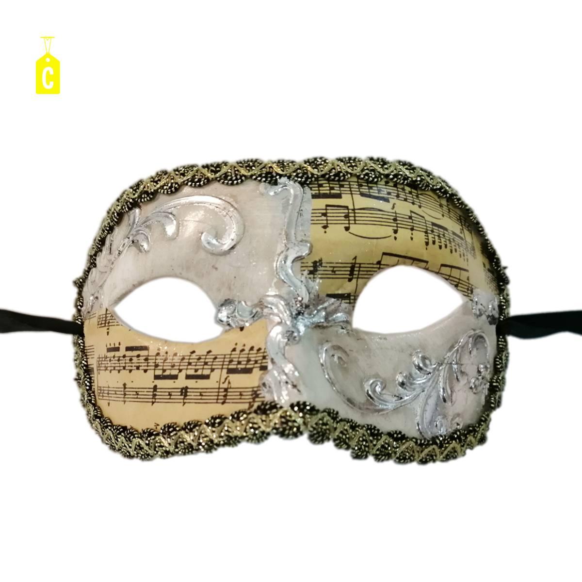 Maschera Viso Pvc Veneziana In Cartapesta 4 Modelli |Carnival Toys