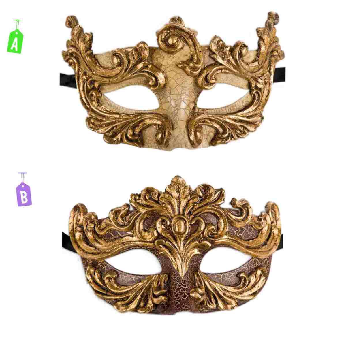 Maschera Viso Pvc Veneziana 2 Modelli |Carnival Toys