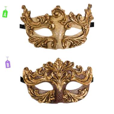 Maschera Viso Pvc Veneziana 2 Modelli |Carnival Toys