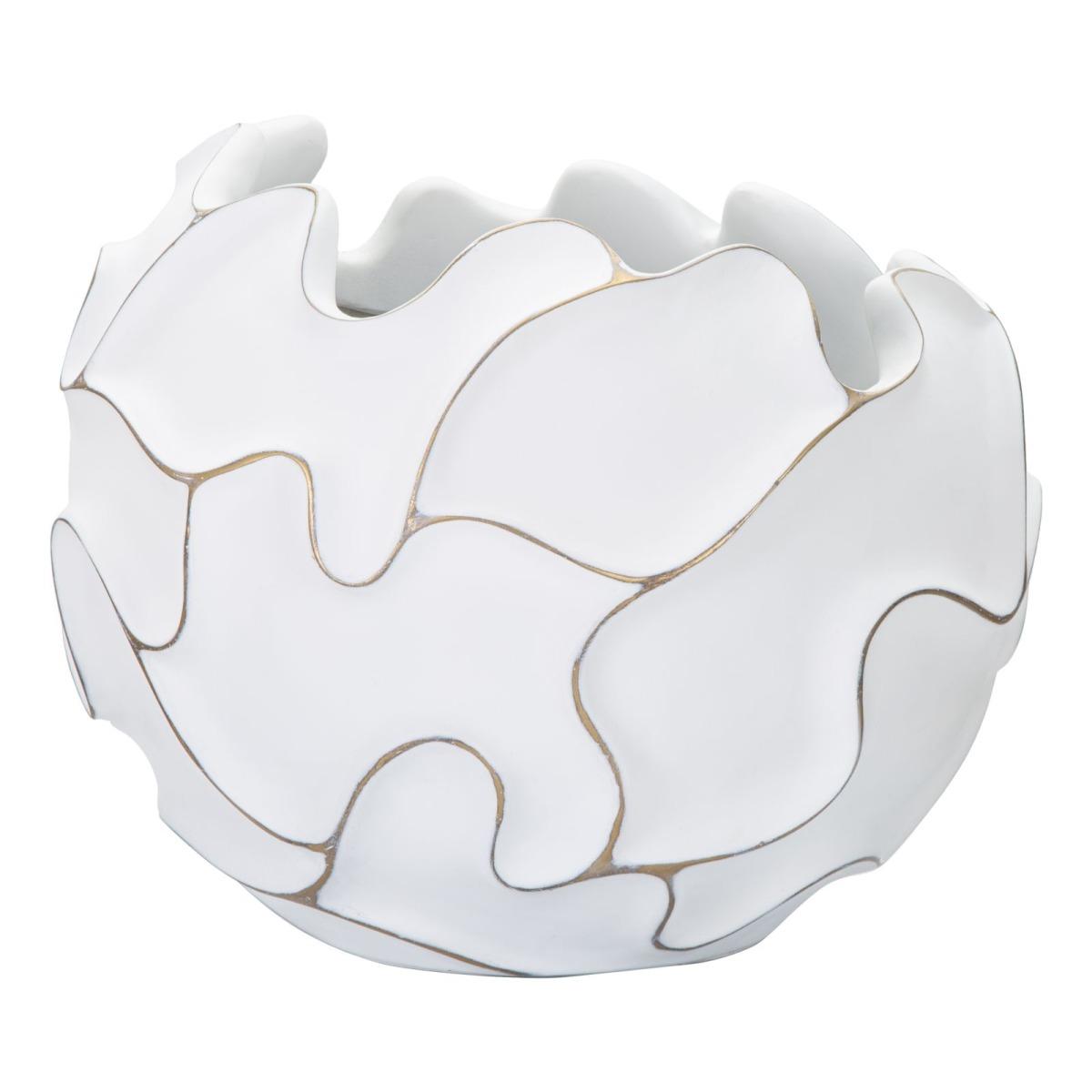 Cachepot Resina Lines cm.Ø44x37