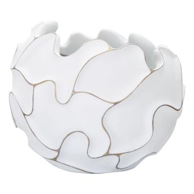 Cachepot Resina Lines cm.Ø44x37