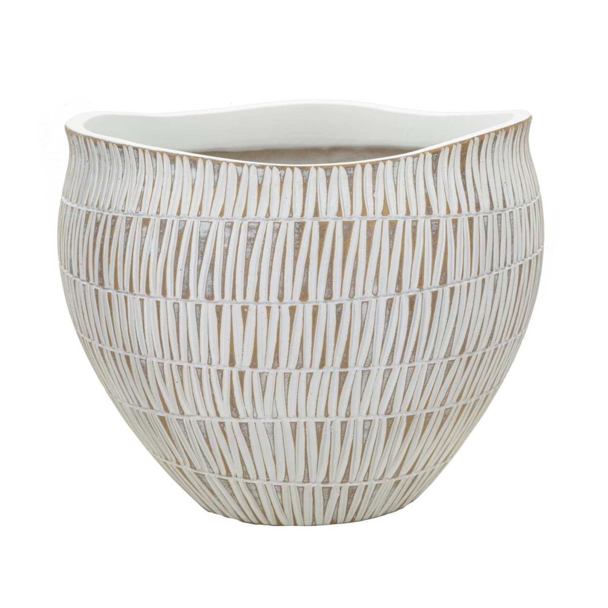 Cachepot Resina Stiky cm.Ø30,5x24,5