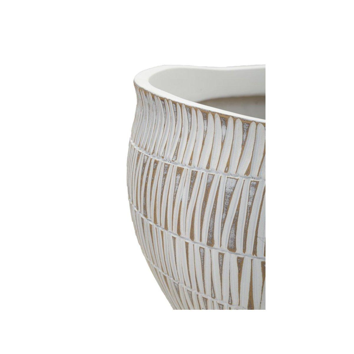 Cachepot Resina Stiky cm.Ø30,5x24,5