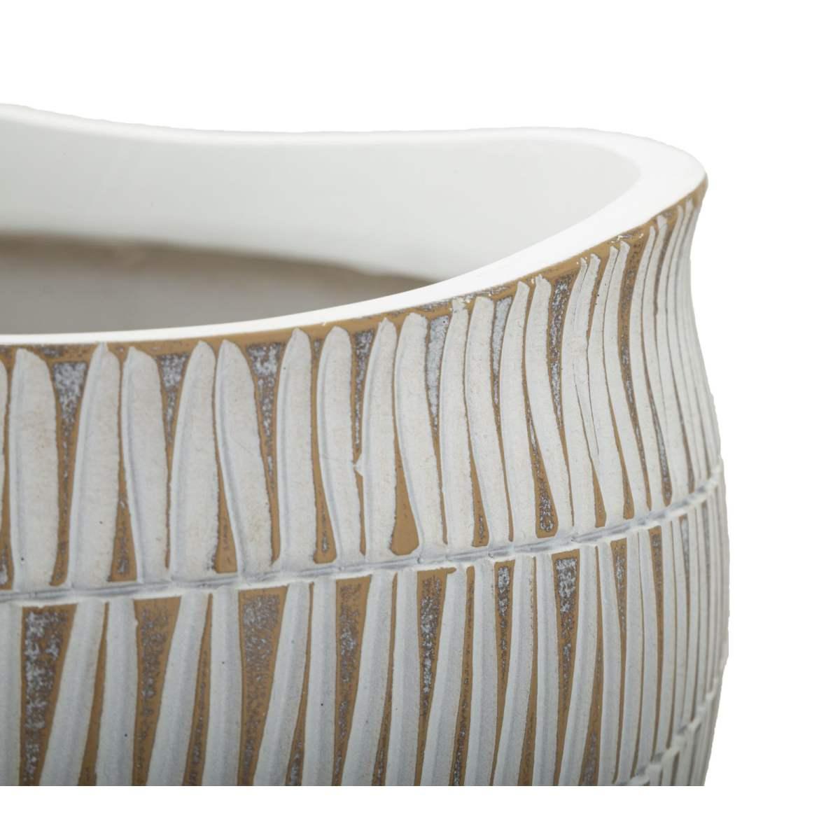 Cachepot Resina Stiky cm.Ø30,5x24,5