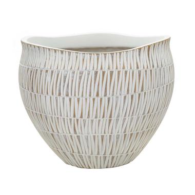 Cachepot Resina Stiky cm.Ø30,5x24,5