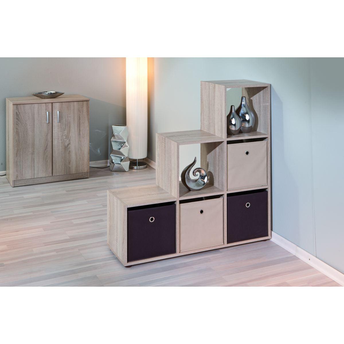 Cestino Cubo Beige cm.32x32x31
