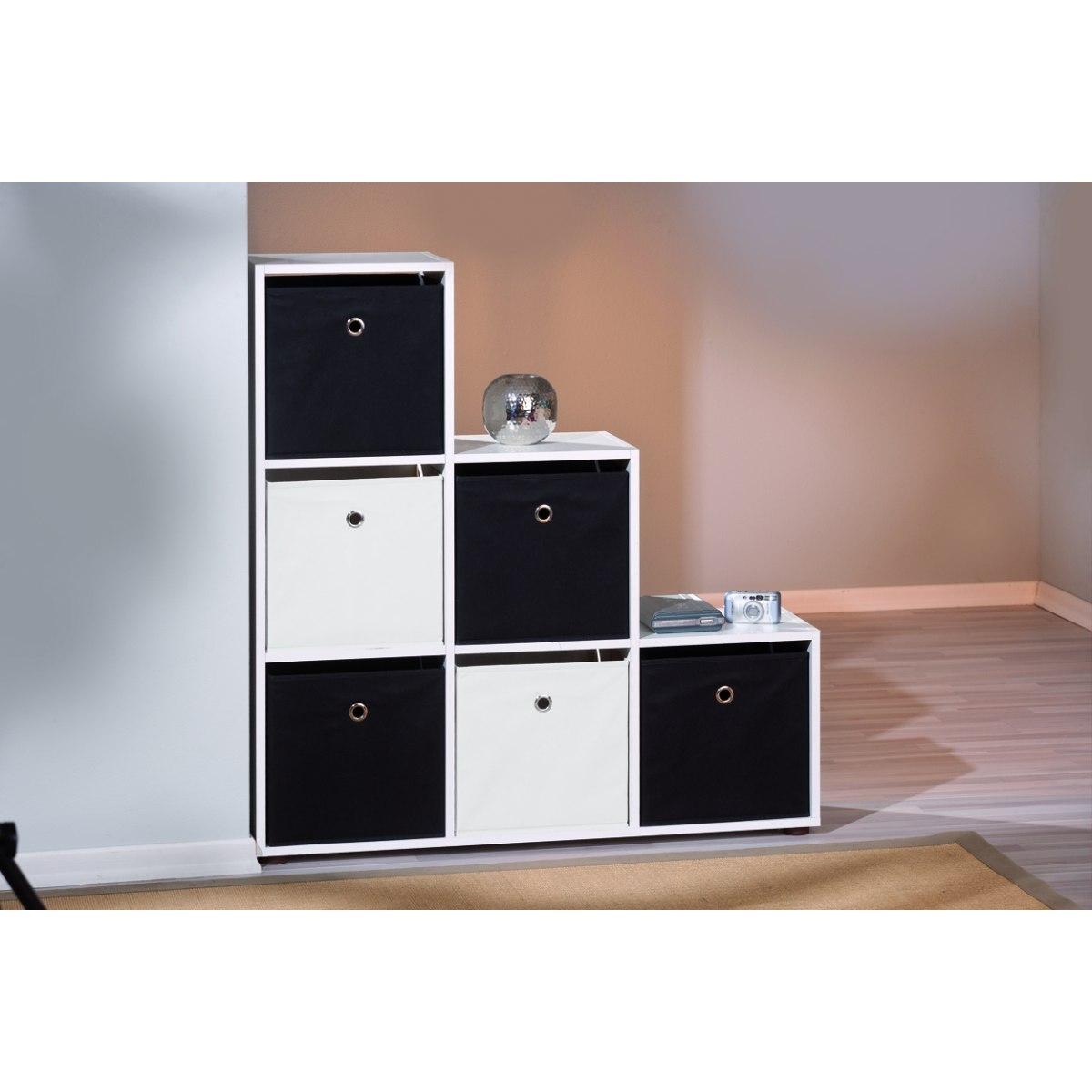 Cestino Cubo Nero cm.32x32x31