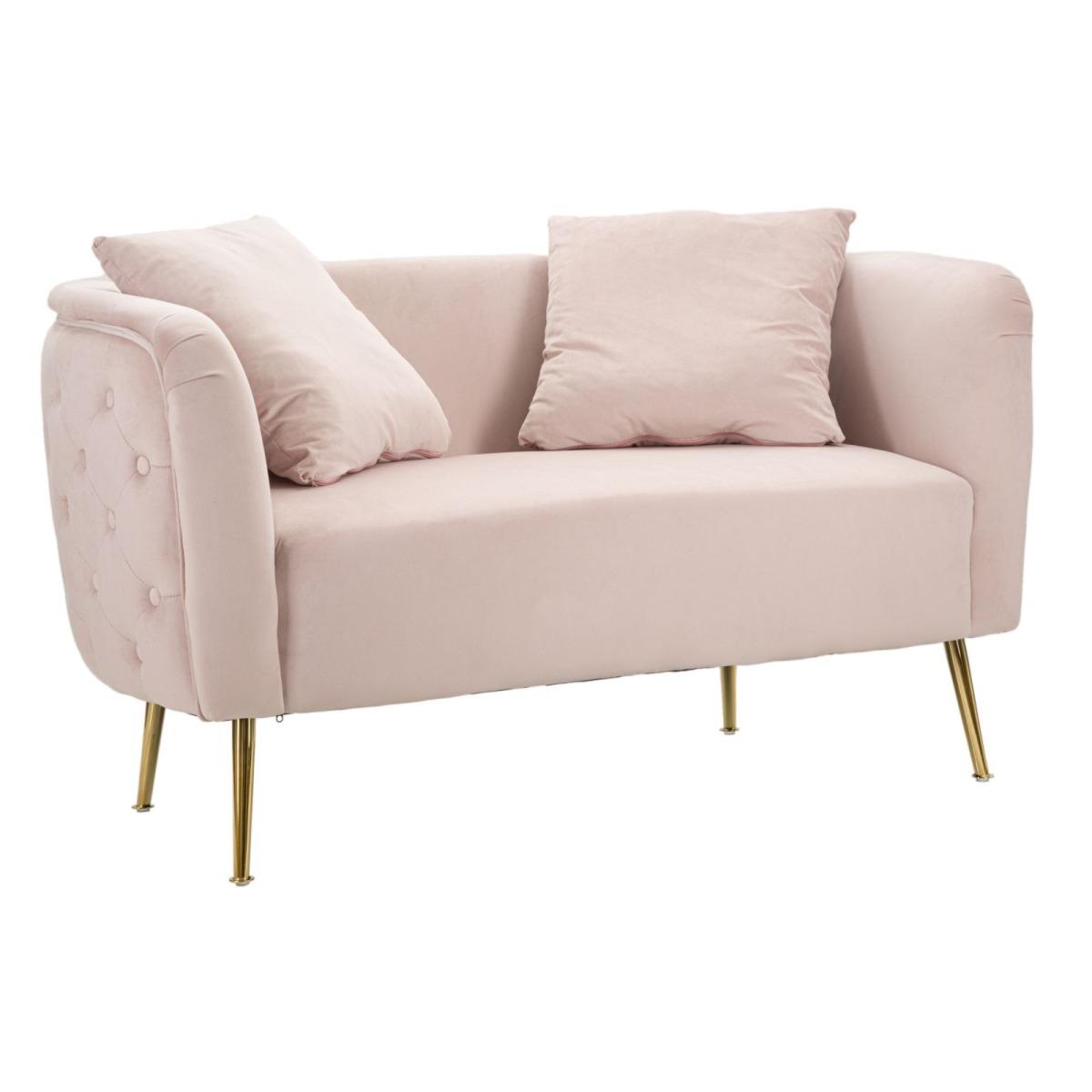 Divanetto Bucarest Rosa cm.127x74x73