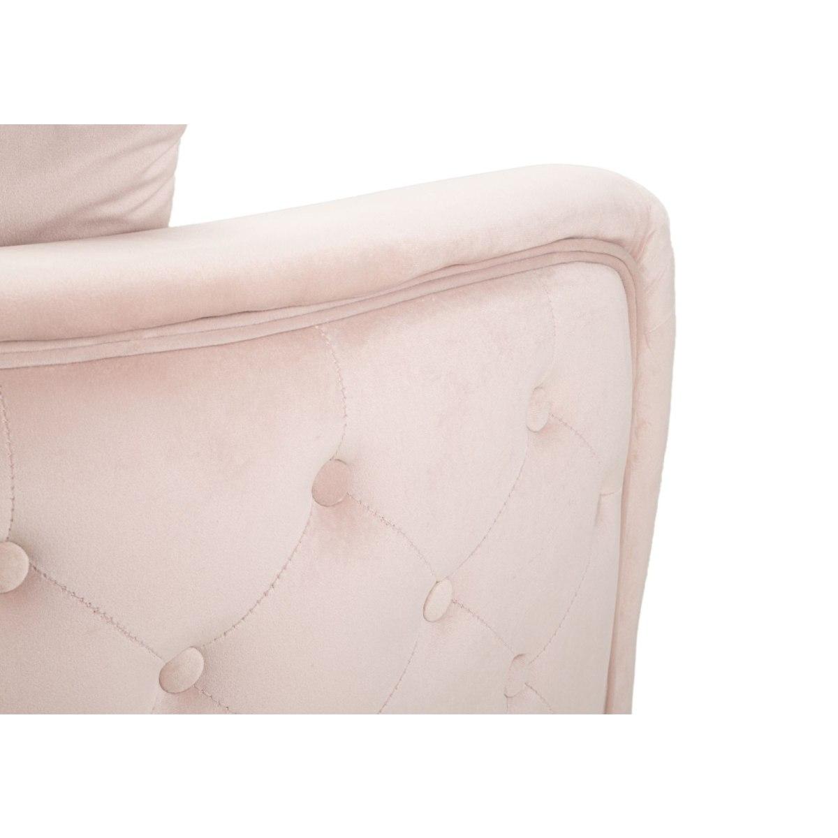 Divanetto Bucarest Rosa cm.127x74x73