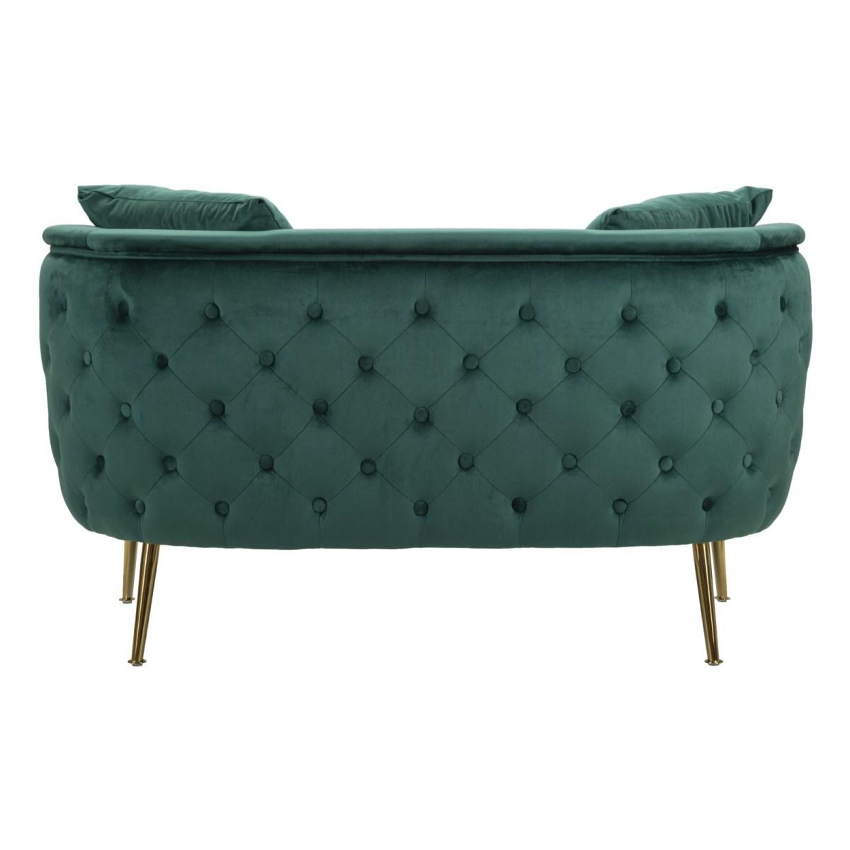 Divanetto Bucarest Verde cm.127x74x73