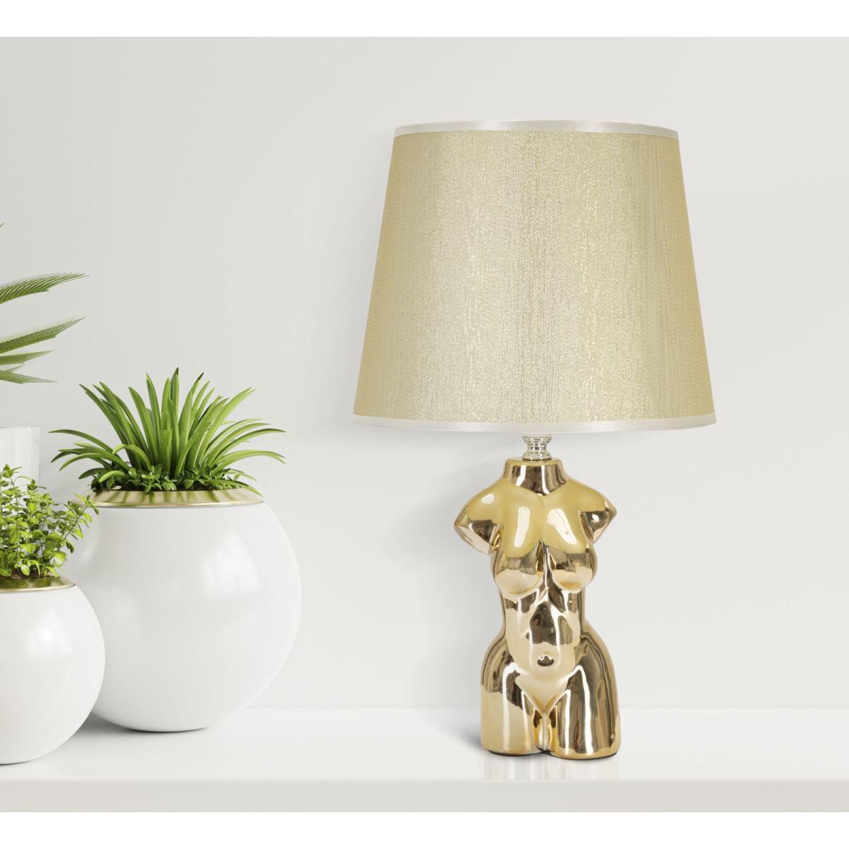 Lampada Tavolo Glam Woman cm.Ø25x39,5