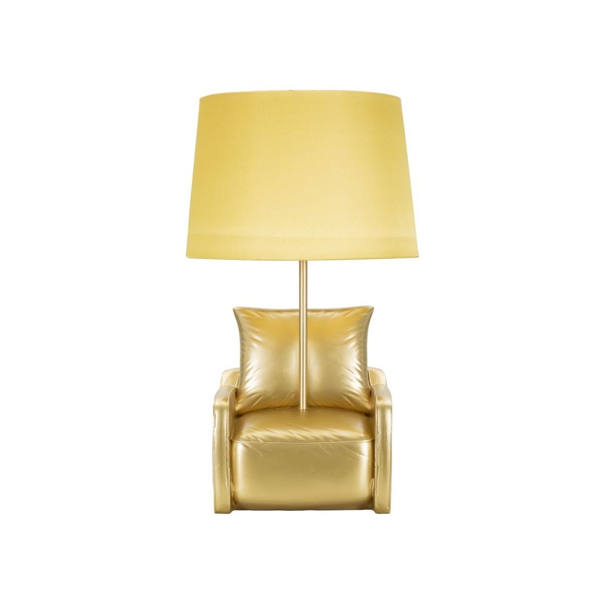 Lampada Tavolo Midcentury Gialla cm.Ø26x46