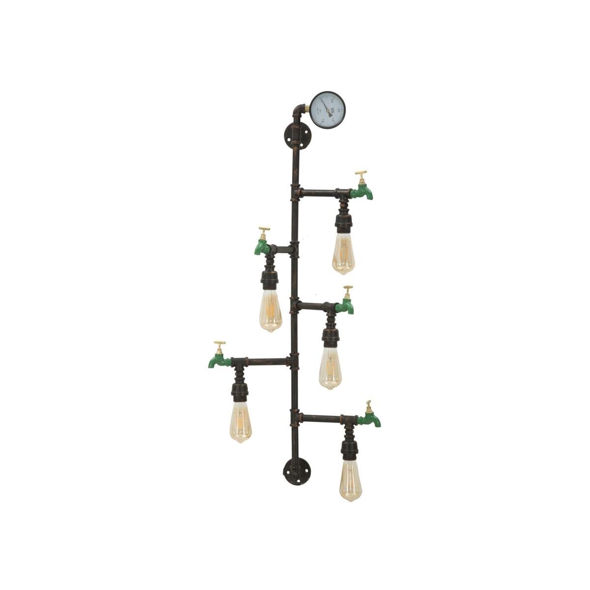 Lampada Muro Manhattan 5 Luci cm.50x30x105