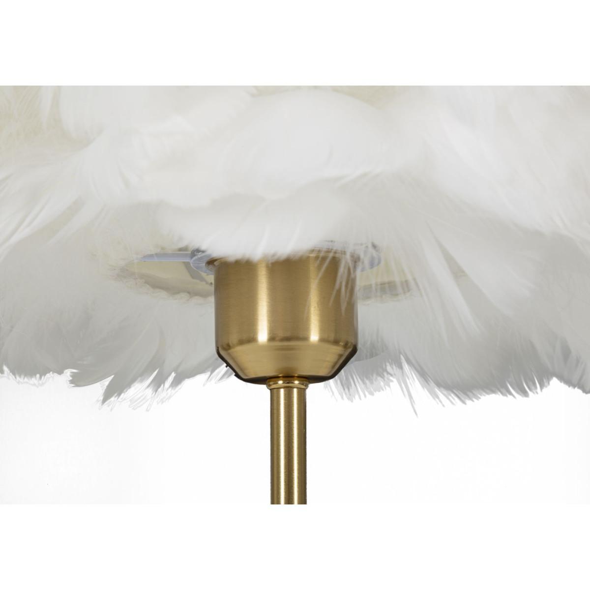 Lampada Tavolo Ball Feather cm.Ø30x50