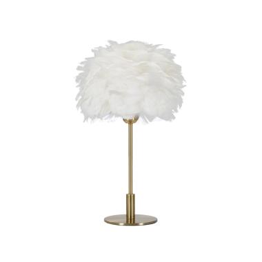 Lampada Tavolo Ball Feather cm.Ø30x50