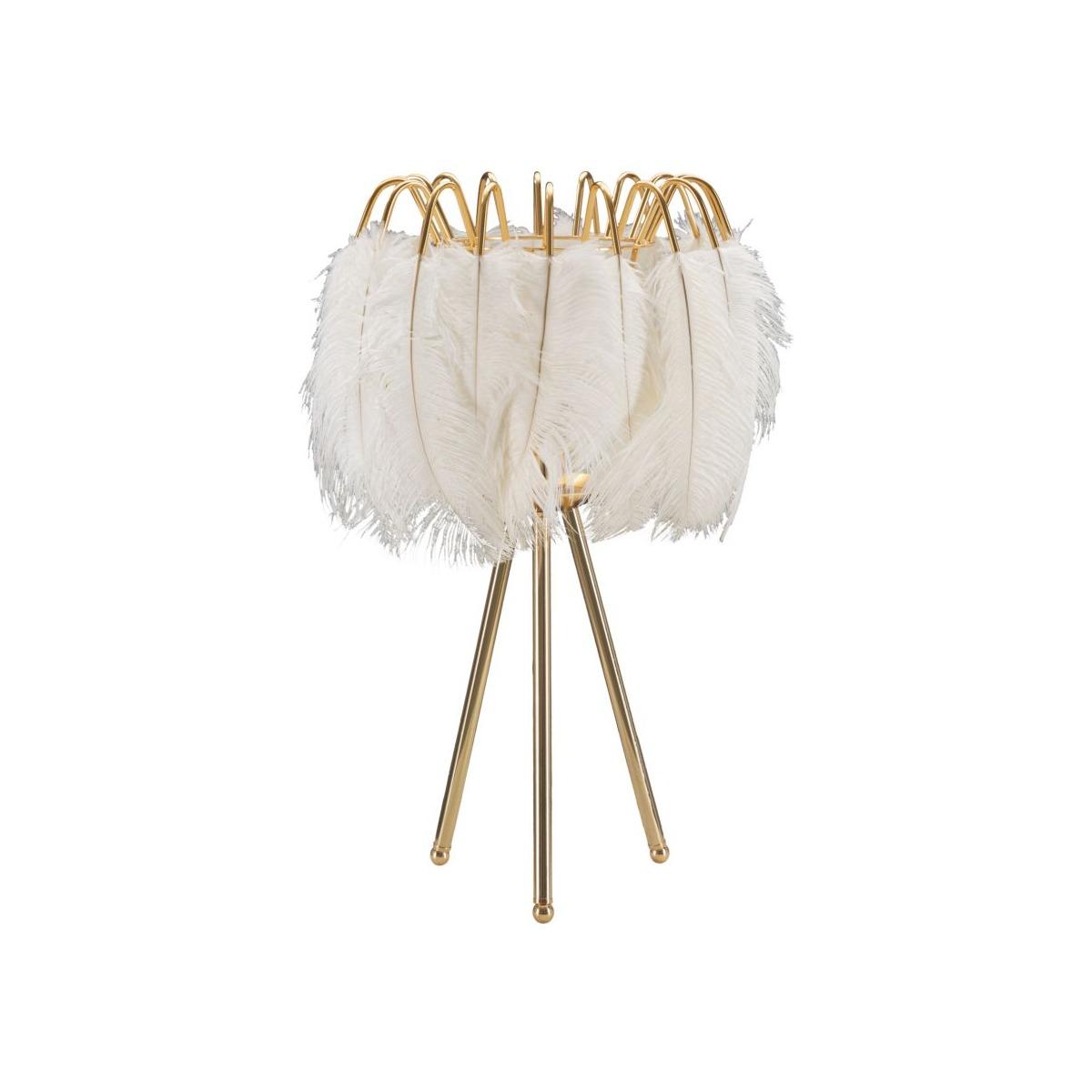 Lampada Tavolo Feather Stand cm.Ø40x60