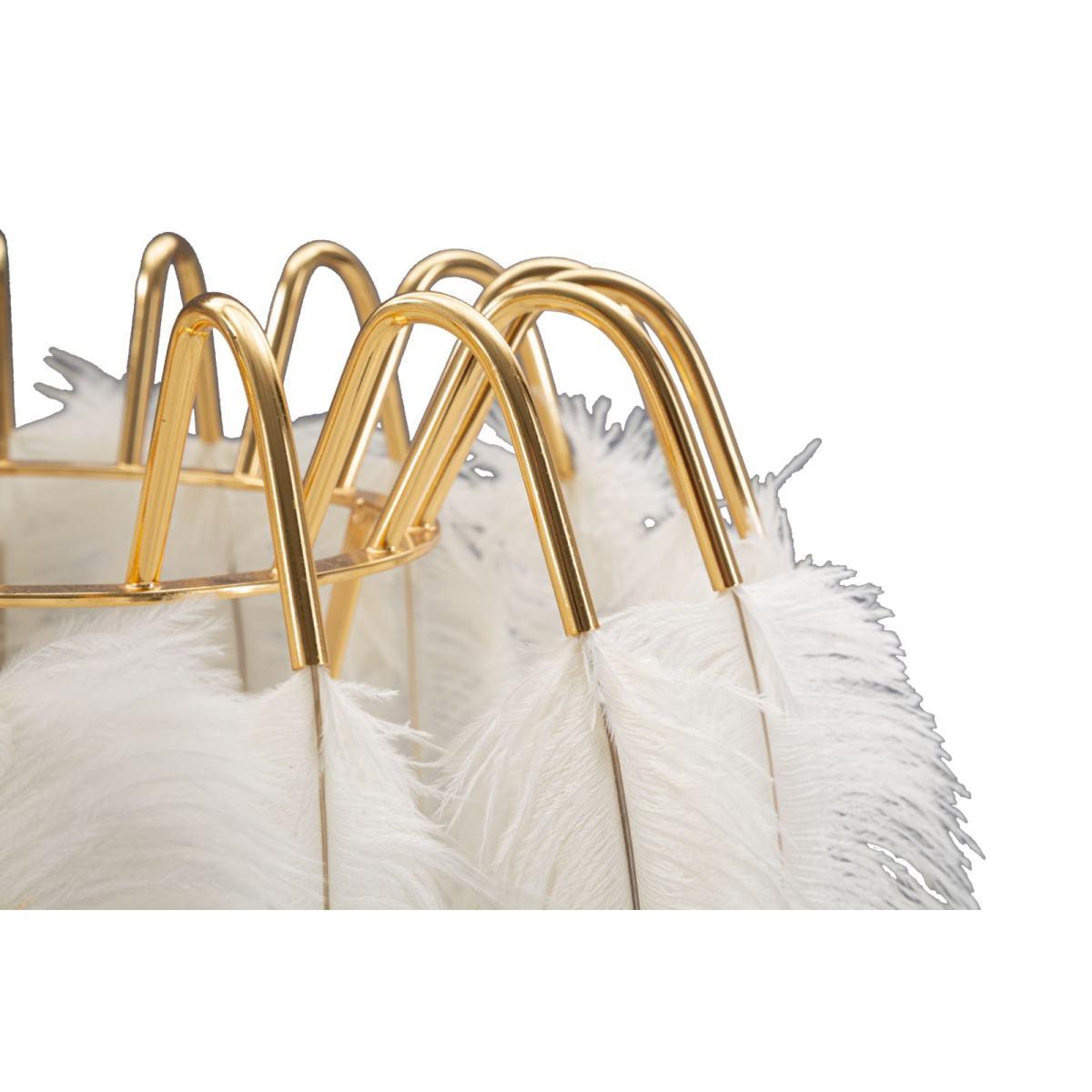 Lampada Tavolo Feather Stand cm.Ø40x60