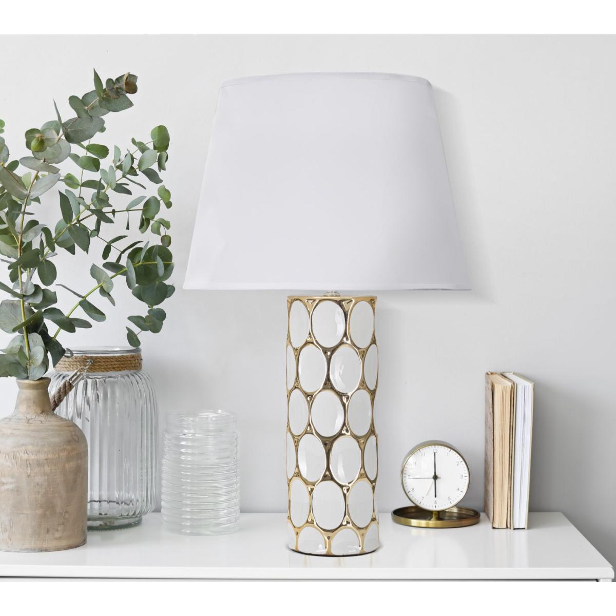 Lampada Da Tavolo Glam Carv cm.Ø34,5x56