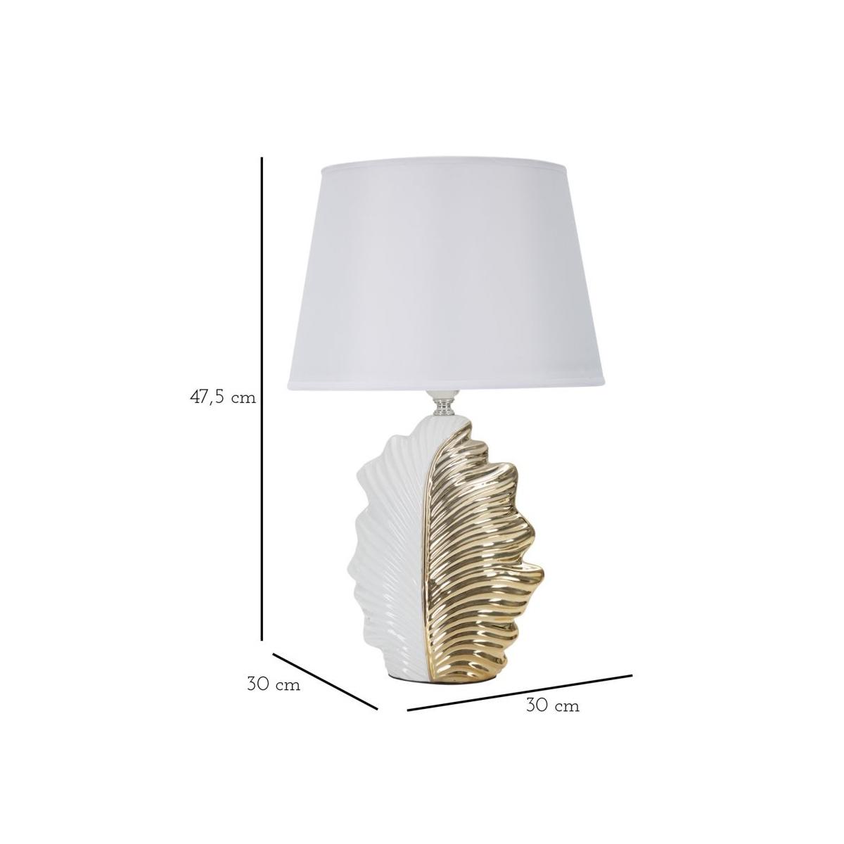 Lampada Da Tavolo Glam Leaf cm.30x47,5