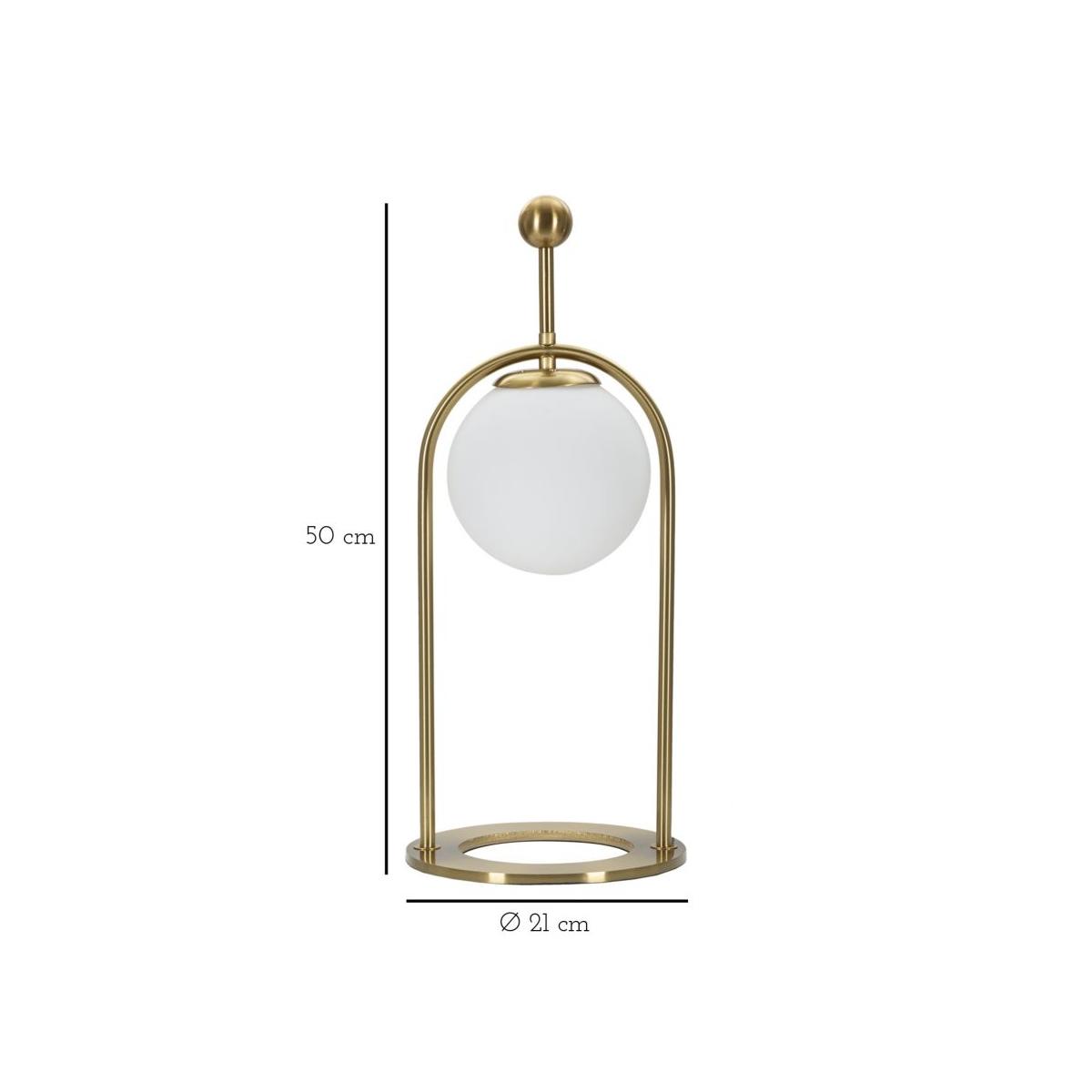 Lampada Tavolo Glamy Arc Mod.B cm.Ø21x50