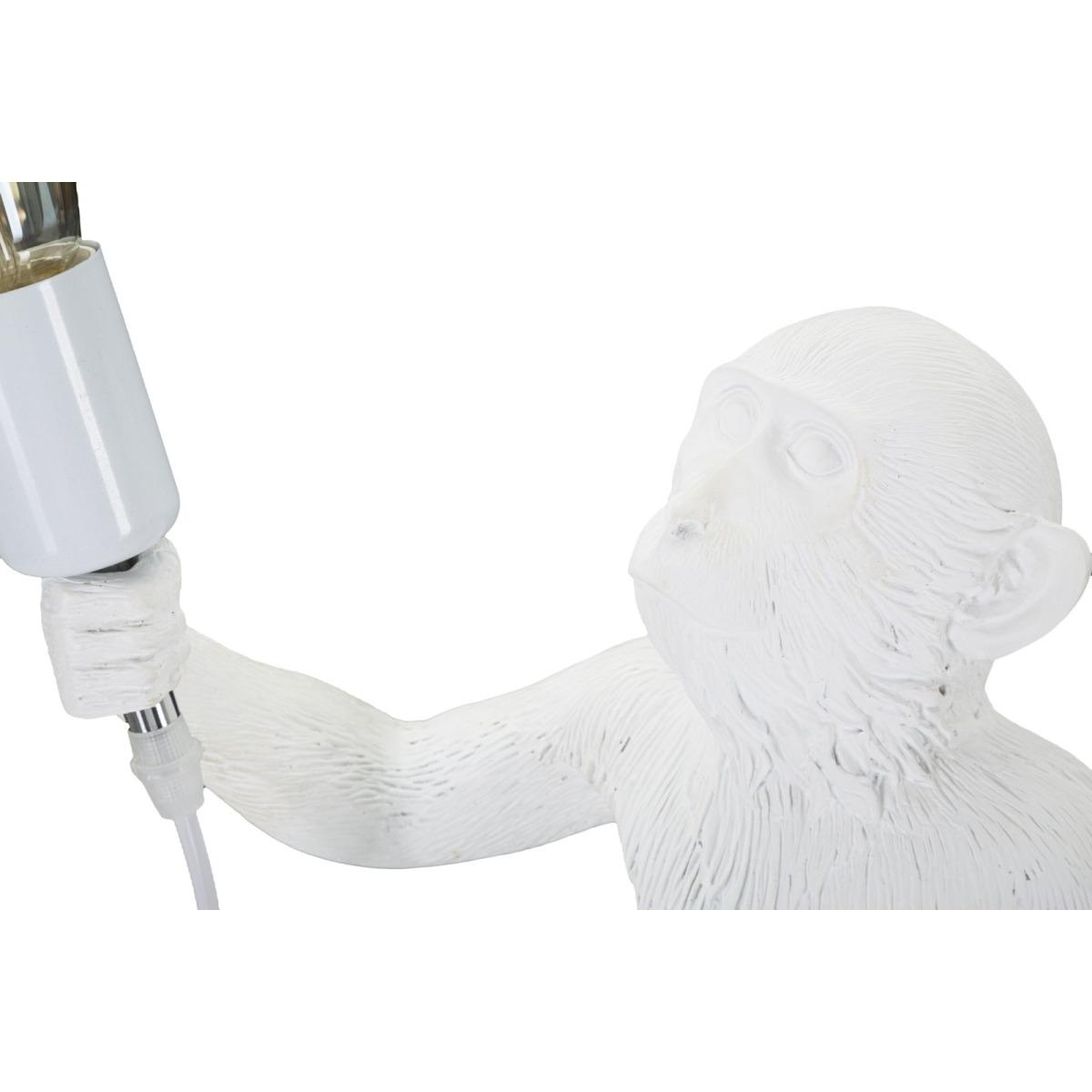 Lampada Tavolo Monkey Bianco cm.26x34x55