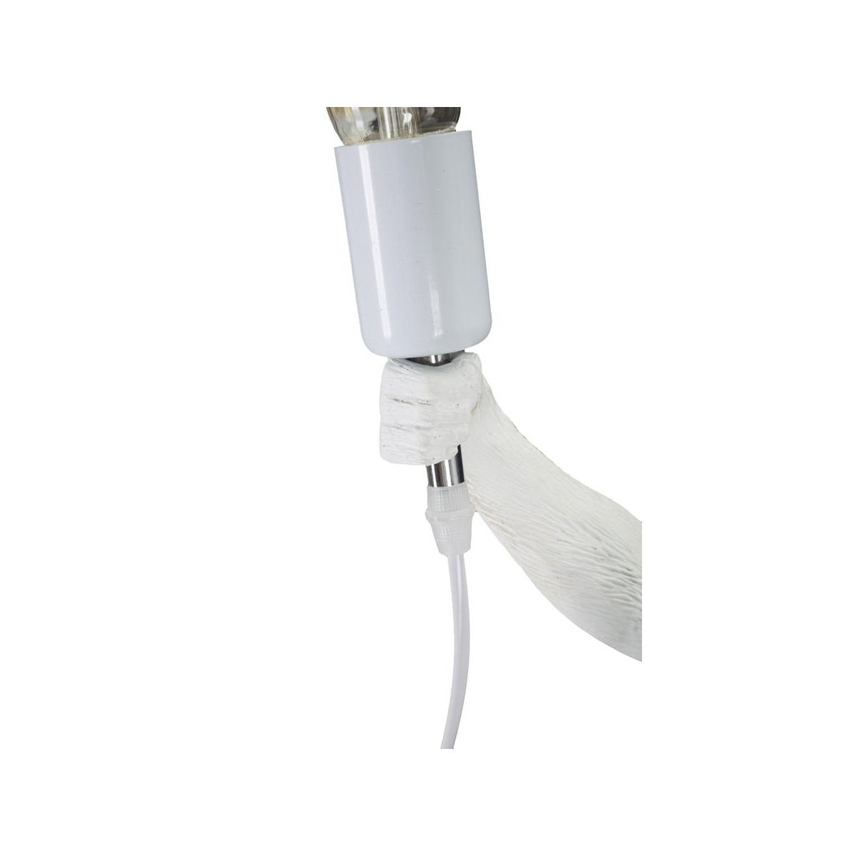 Lampada Tavolo Monkey Bianco cm.26x34x55