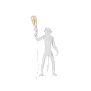 Lampada Tavolo Monkey Bianco cm.26x34x55