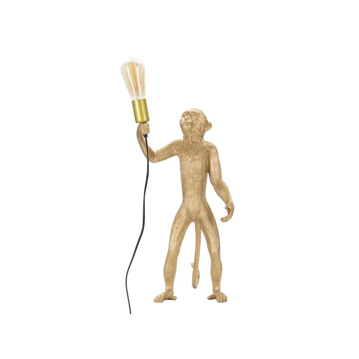 Lampada Tavolo Monkey Oro cm.26x34x55
