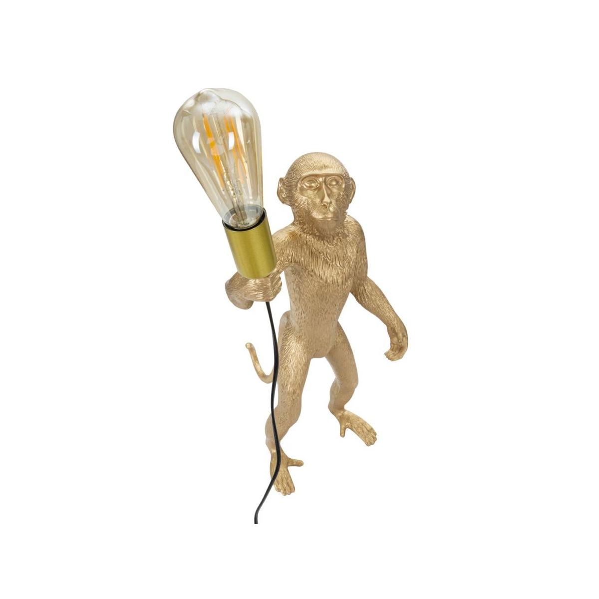 Lampada Tavolo Monkey Oro cm.26x34x55