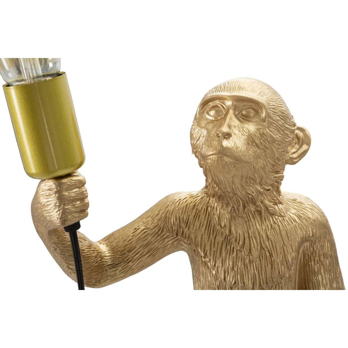 Lampada Tavolo Monkey Oro cm.26x34x55