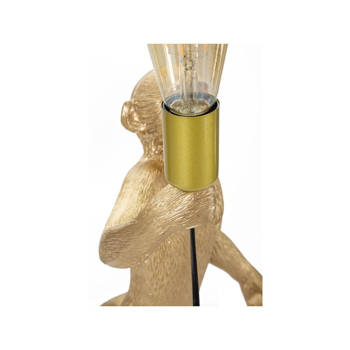Lampada Tavolo Monkey Oro cm.26x34x55
