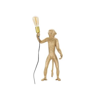 Lampada Tavolo Monkey Oro cm.26x34x55