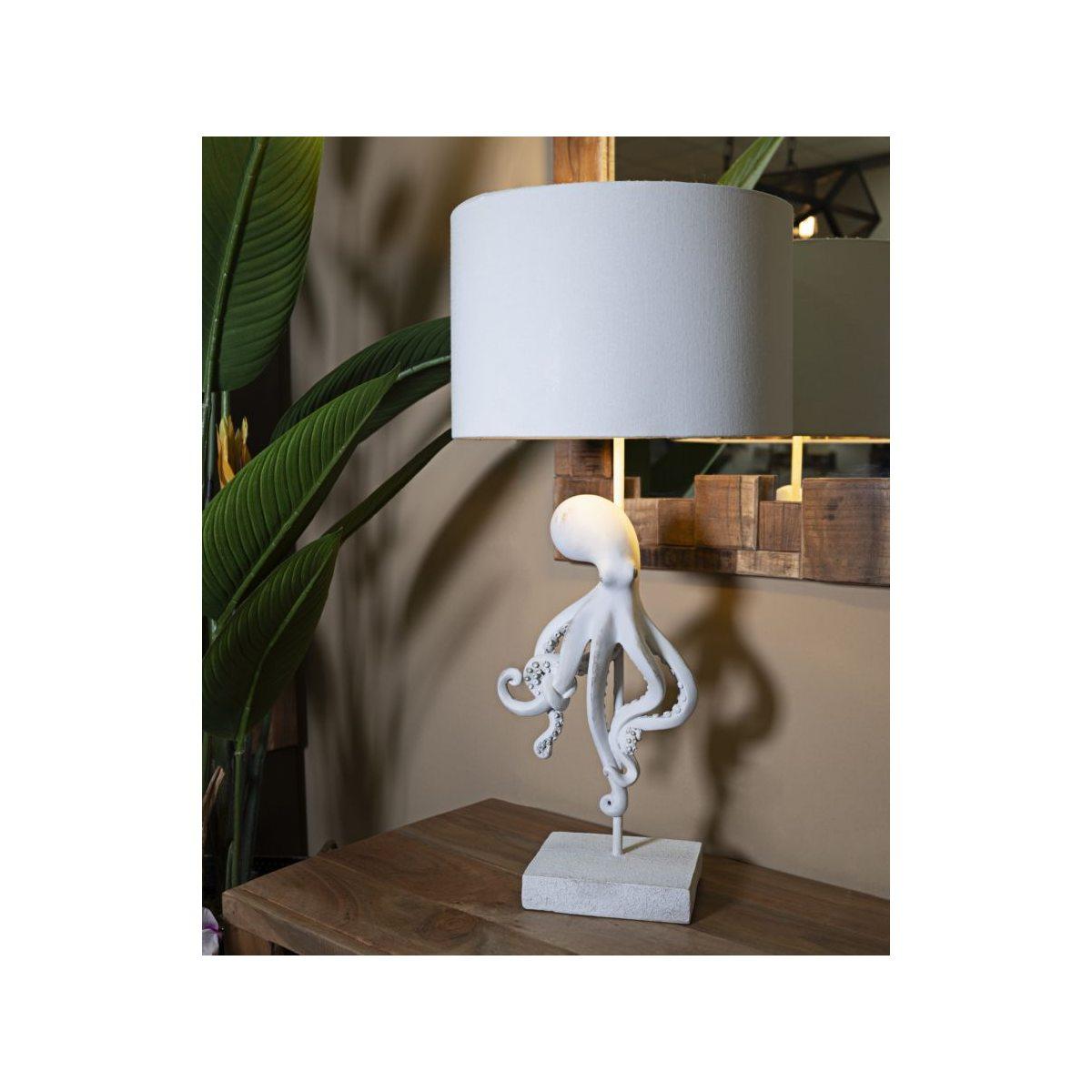 Lampada tavolo octopus bianca