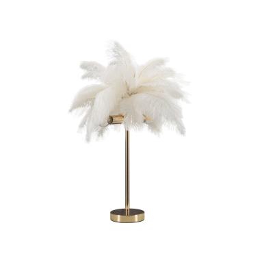 Lampada Da Tavolo Palm Bianca cm.Ø40x55