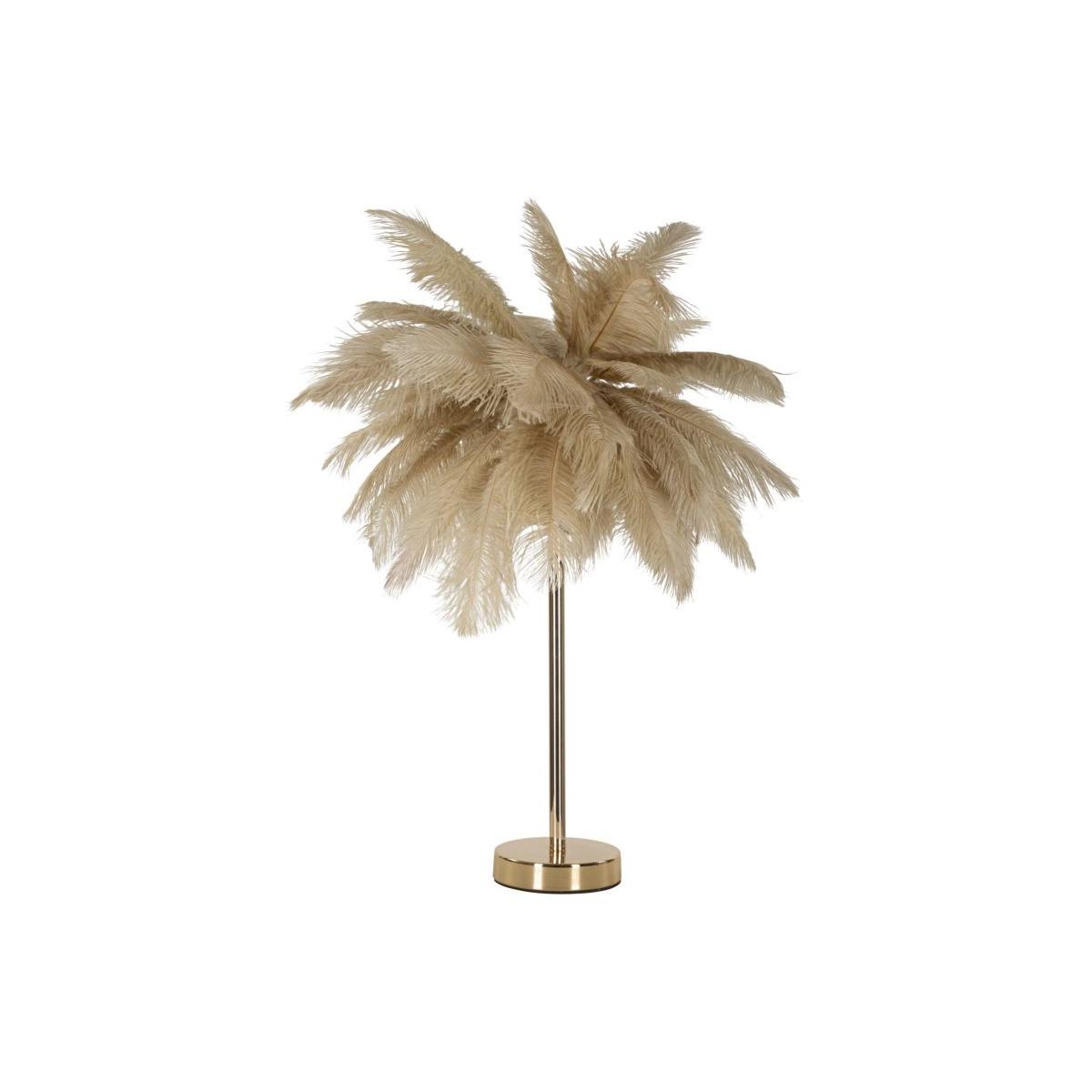 Lampada Da Tavolo Palm Cammello cm.Ø55x60