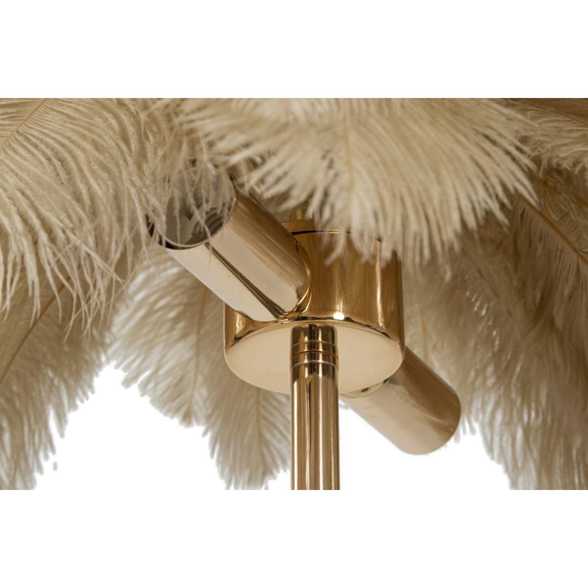 Lampada Da Tavolo Palm Cammello cm.Ø55x60