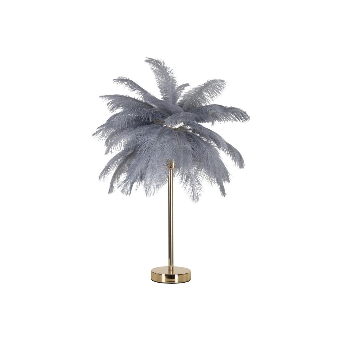 Lampada Tavolo Palm Grigia cm.Ø55x60