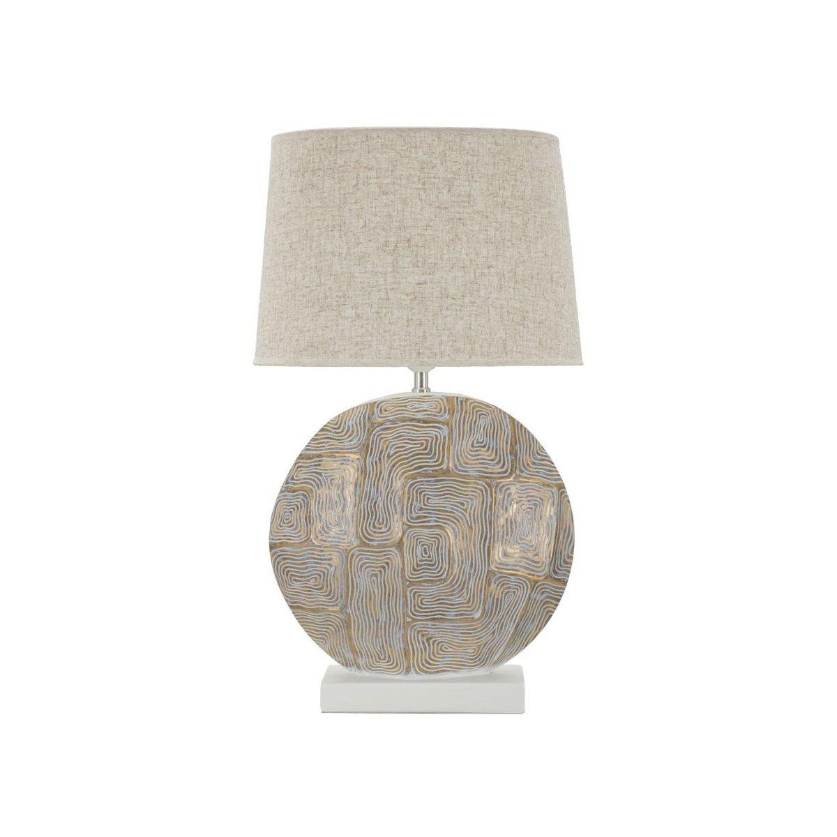 Lampada Tavolo Resina Eclips cm.Ø38x64