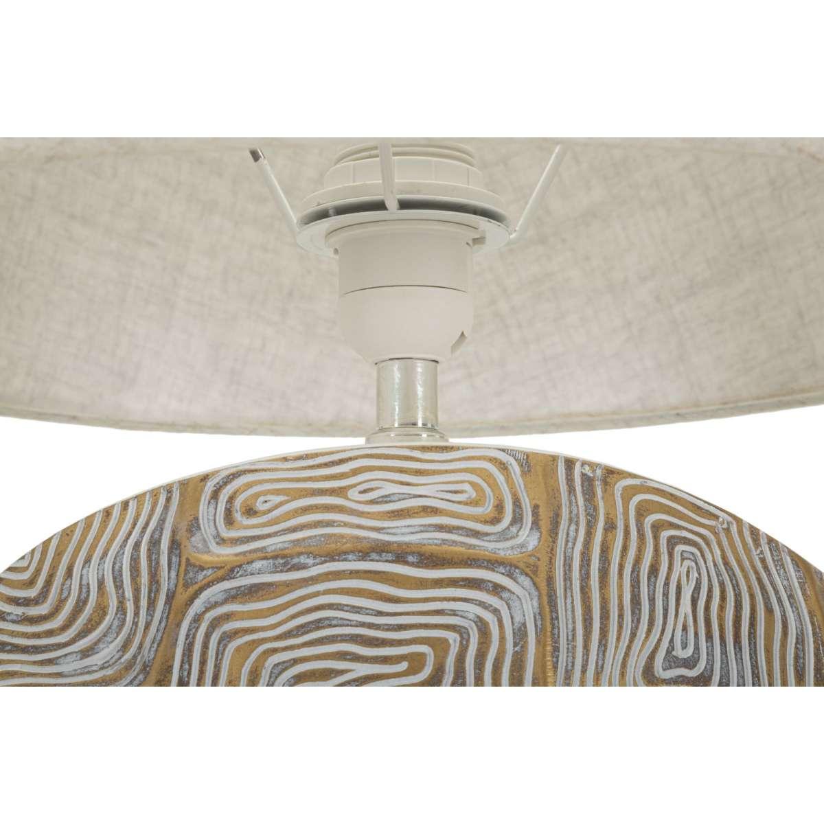 Lampada Tavolo Resina Eclips cm.Ø38x64
