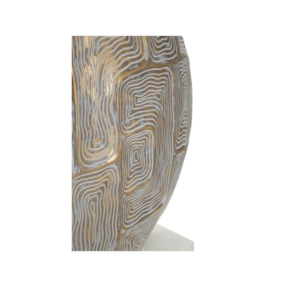 Lampada Tavolo Resina Eclips cm.Ø38x64