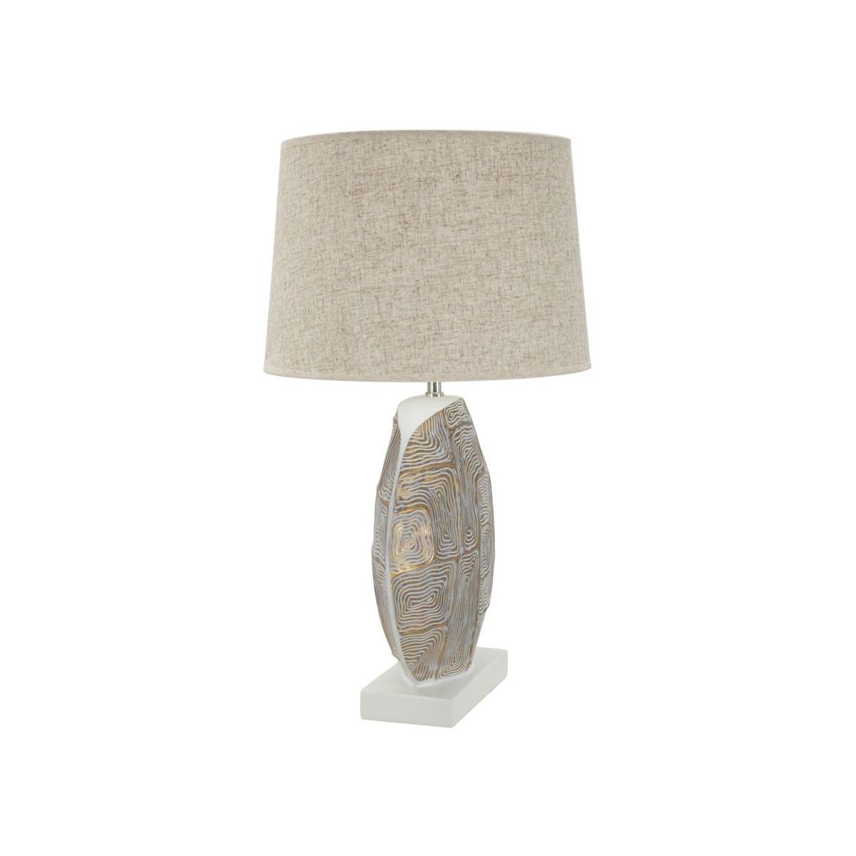 Lampada Tavolo Resina Eclips cm.Ø38x64