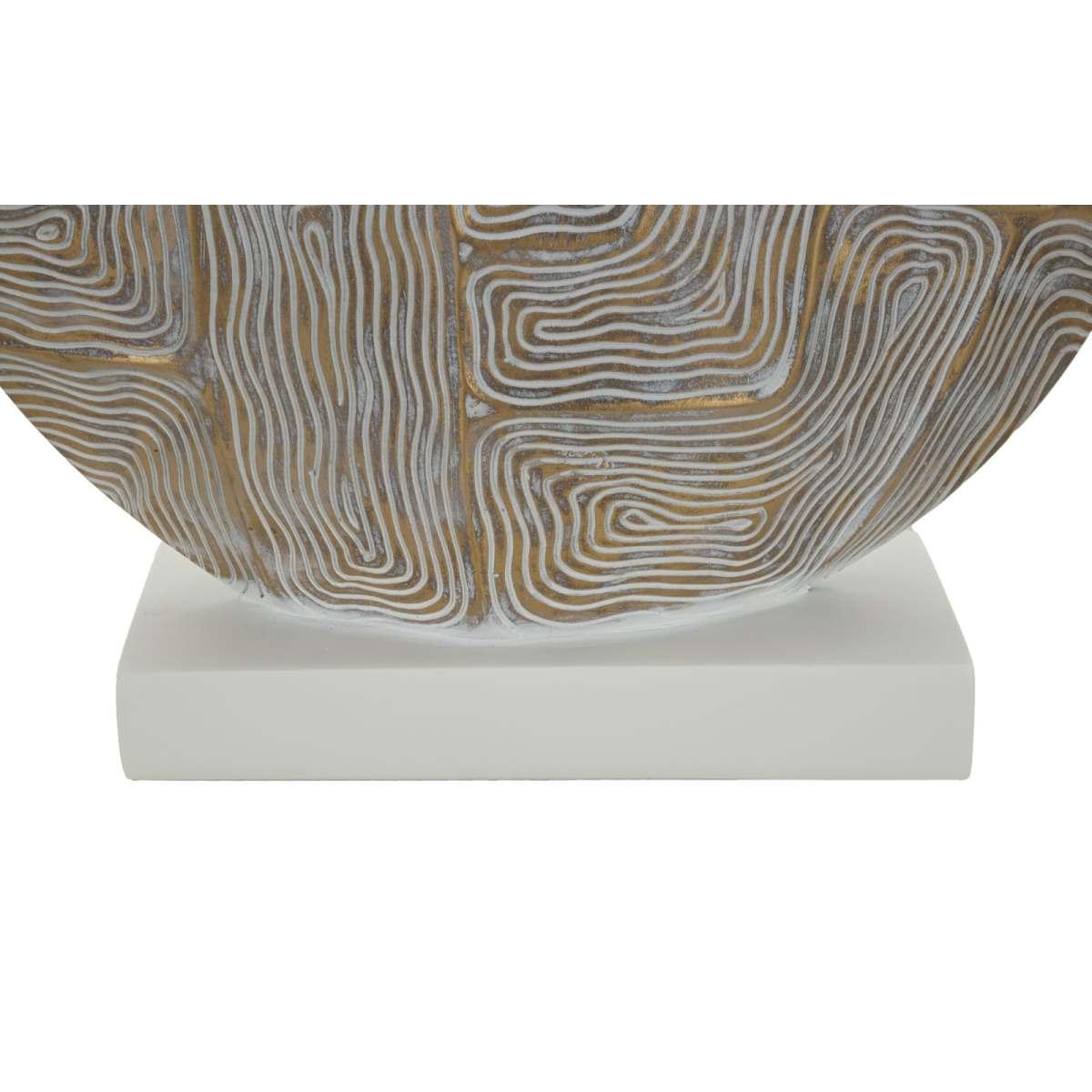Lampada Tavolo Resina Eclips cm.Ø38x64