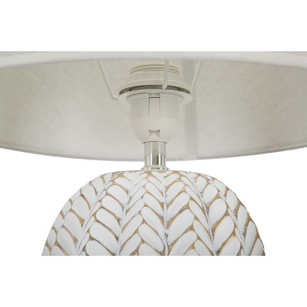 Lampada Tavolo Resina Leaf cm.Ø35x65