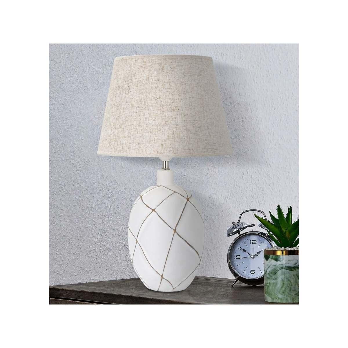 Lampada Tavolo Resina Lines cm.Ø35x60